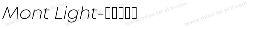 Mont Light字体转换